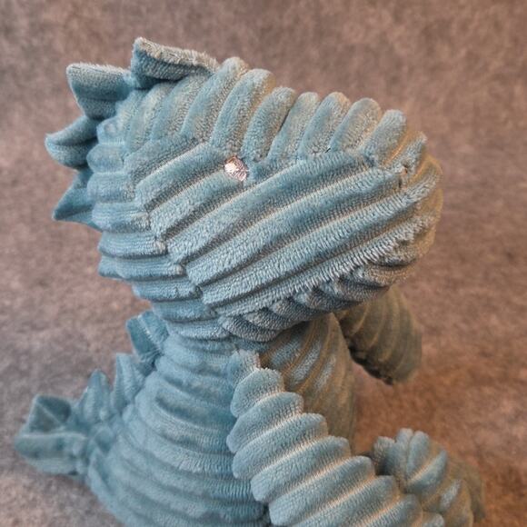 Carters Dinosaur Baby T-Rex Plush Teal Green Corduroy 8.5" Stuffed Animal Toy - Picture 9 of 11